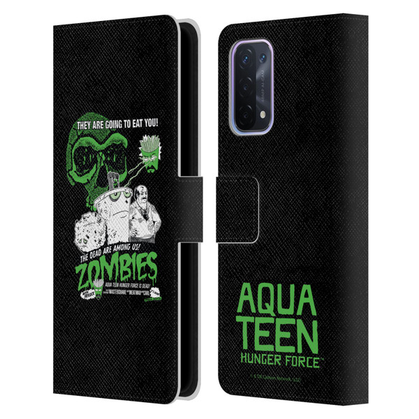 Aqua Teen Hunger Force Graphics They Are Going To Eat You Leather Book Wallet Case Cover For OPPO A54 5G