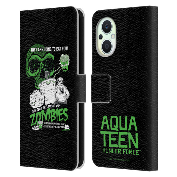 Aqua Teen Hunger Force Graphics They Are Going To Eat You Leather Book Wallet Case Cover For OPPO Reno8 Lite