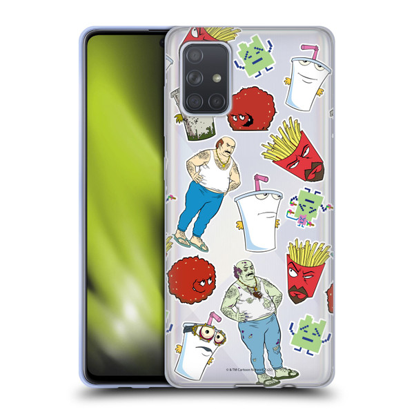 Aqua Teen Hunger Force Graphics Icons Soft Gel Case for Samsung Galaxy A71 (2019)
