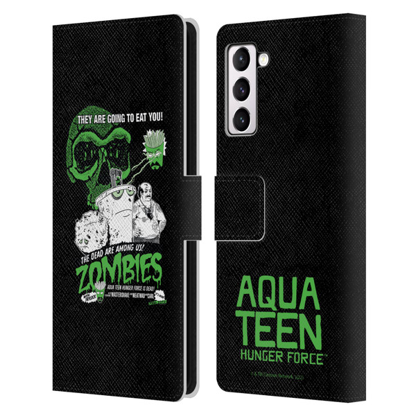Aqua Teen Hunger Force Graphics They Are Going To Eat You Leather Book Wallet Case Cover For Samsung Galaxy S21+ 5G