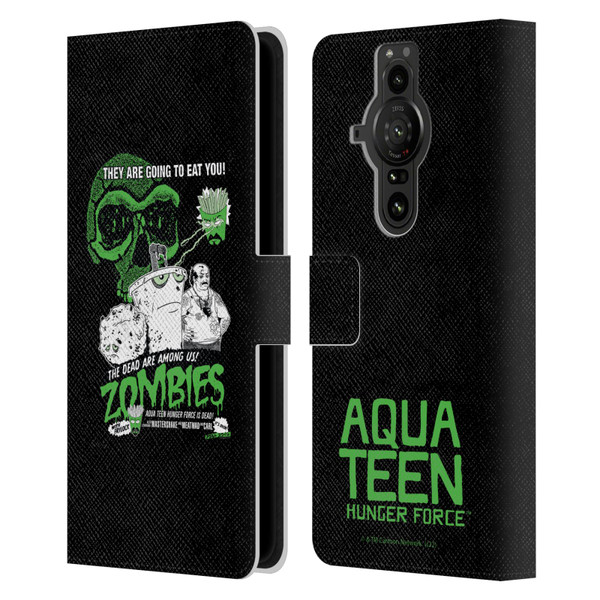 Aqua Teen Hunger Force Graphics They Are Going To Eat You Leather Book Wallet Case Cover For Sony Xperia Pro-I