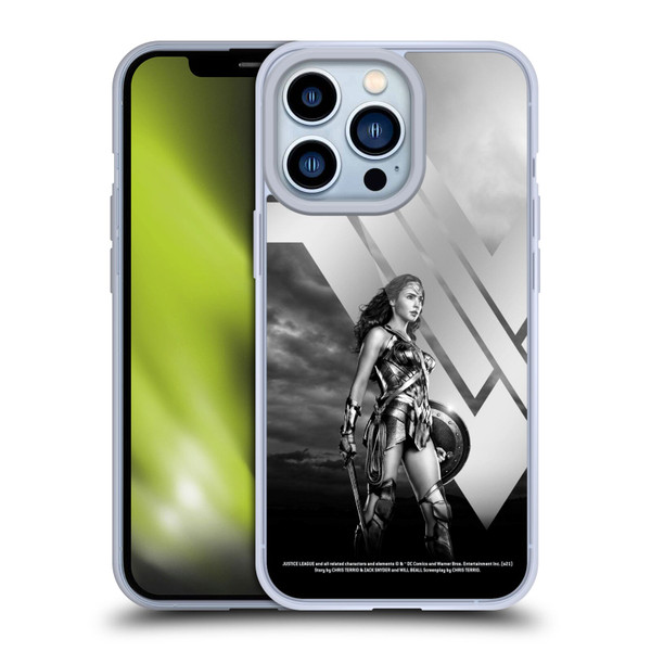 Zack Snyder's Justice League Snyder Cut Character Art Wonder Woman Soft Gel Case for Apple iPhone 13 Pro