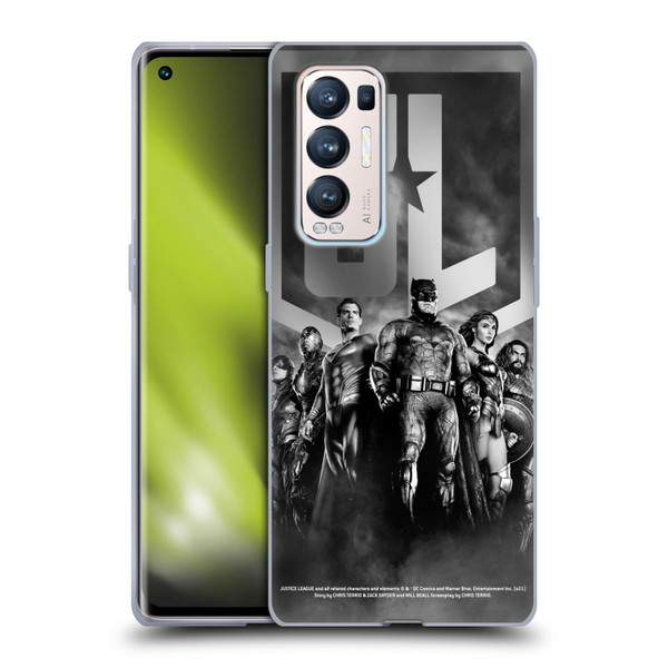 Zack Snyder's Justice League Snyder Cut Character Art Group Logo Soft Gel Case for OPPO Find X3 Neo / Reno5 Pro+ 5G