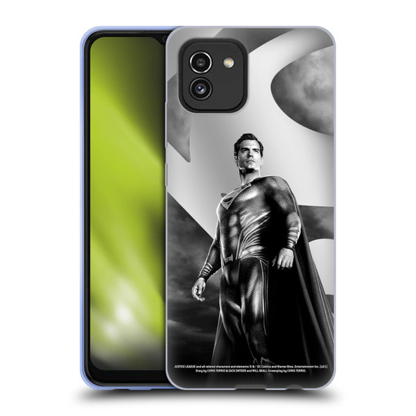 Zack Snyder's Justice League Snyder Cut Character Art Superman Soft Gel Case for Samsung Galaxy A03 (2021)