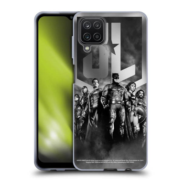 Zack Snyder's Justice League Snyder Cut Character Art Group Logo Soft Gel Case for Samsung Galaxy A12 (2020)