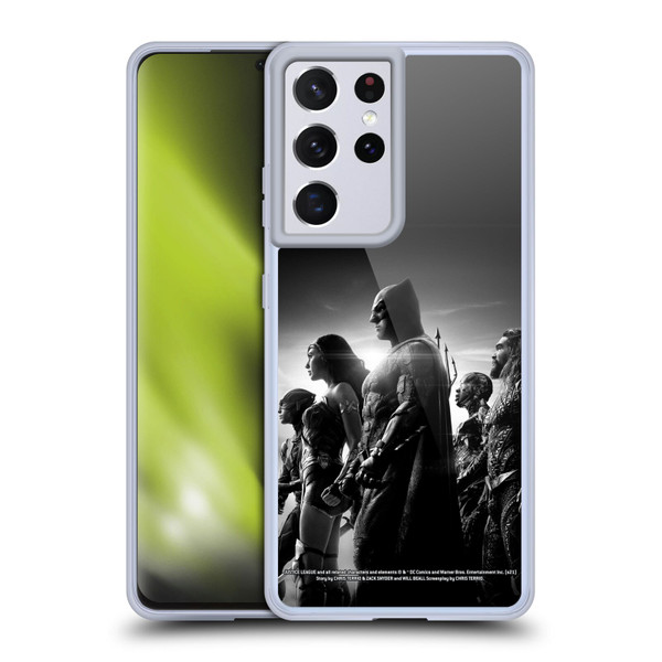 Zack Snyder's Justice League Snyder Cut Character Art Group Soft Gel Case for Samsung Galaxy S21 Ultra 5G