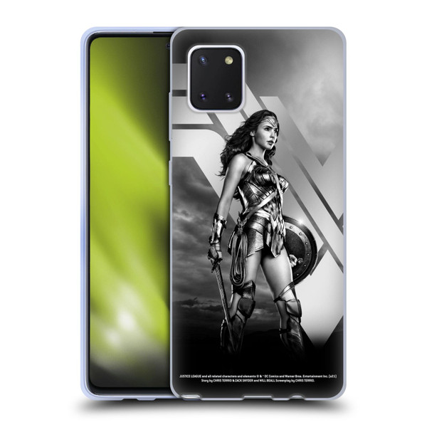 Zack Snyder's Justice League Snyder Cut Character Art Wonder Woman Soft Gel Case for Samsung Galaxy Note10 Lite