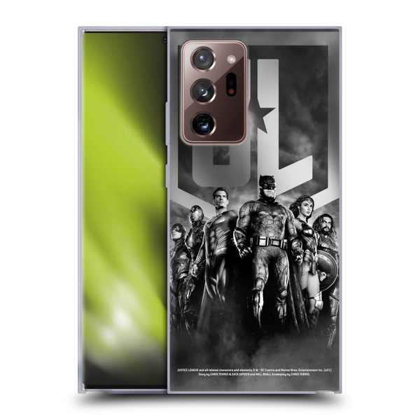 Zack Snyder's Justice League Snyder Cut Character Art Group Logo Soft Gel Case for Samsung Galaxy Note20 Ultra / 5G