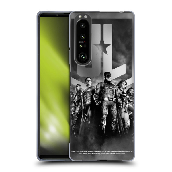 Zack Snyder's Justice League Snyder Cut Character Art Group Logo Soft Gel Case for Sony Xperia 1 III
