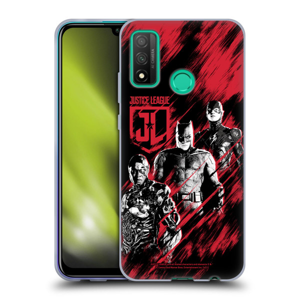 Zack Snyder's Justice League Snyder Cut Composed Art Cyborg, Batman, And Flash Soft Gel Case for Huawei P Smart (2020)