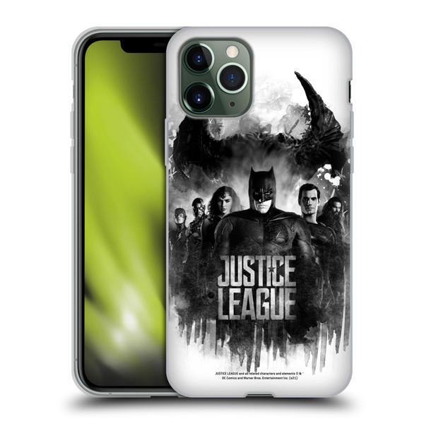 Zack Snyder's Justice League Snyder Cut Composed Art Group Watercolour Soft Gel Case for Apple iPhone 11 Pro