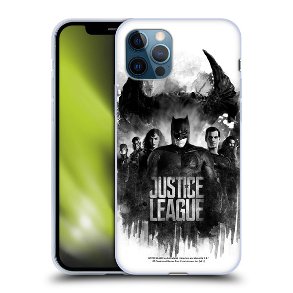 Zack Snyder's Justice League Snyder Cut Composed Art Group Watercolour Soft Gel Case for Apple iPhone 12 / iPhone 12 Pro