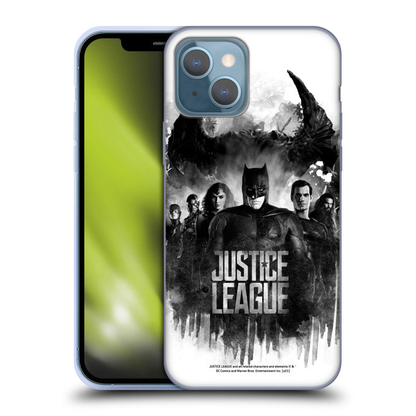 Zack Snyder's Justice League Snyder Cut Composed Art Group Watercolour Soft Gel Case for Apple iPhone 13