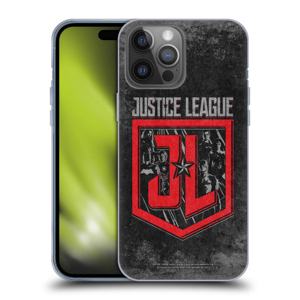 Zack Snyder's Justice League Snyder Cut Composed Art Group Logo Soft Gel Case for Apple iPhone 14 Pro Max