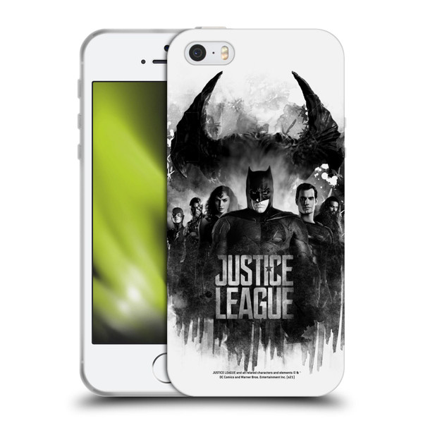 Zack Snyder's Justice League Snyder Cut Composed Art Group Watercolour Soft Gel Case for Apple iPhone 5 / 5s / iPhone SE 2016