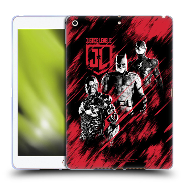 Zack Snyder's Justice League Snyder Cut Composed Art Cyborg, Batman, And Flash Soft Gel Case for Apple iPad 10.2 2019/2020/2021