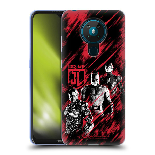 Zack Snyder's Justice League Snyder Cut Composed Art Cyborg, Batman, And Flash Soft Gel Case for Nokia 5.3