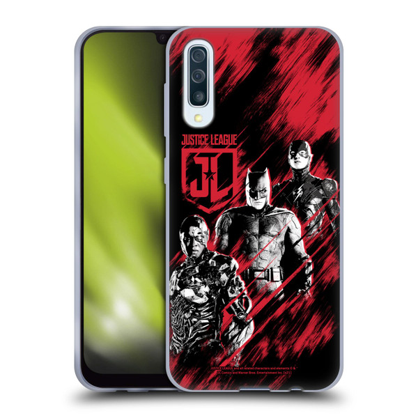 Zack Snyder's Justice League Snyder Cut Composed Art Cyborg, Batman, And Flash Soft Gel Case for Samsung Galaxy A50/A30s (2019)