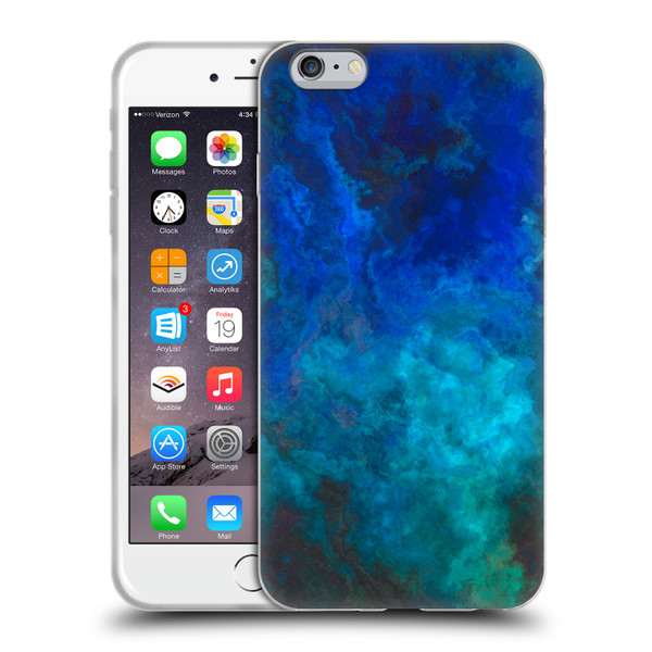 LebensArt Textures Blue Malachit Soft Gel Case for Apple iPhone 6 Plus / iPhone 6s Plus
