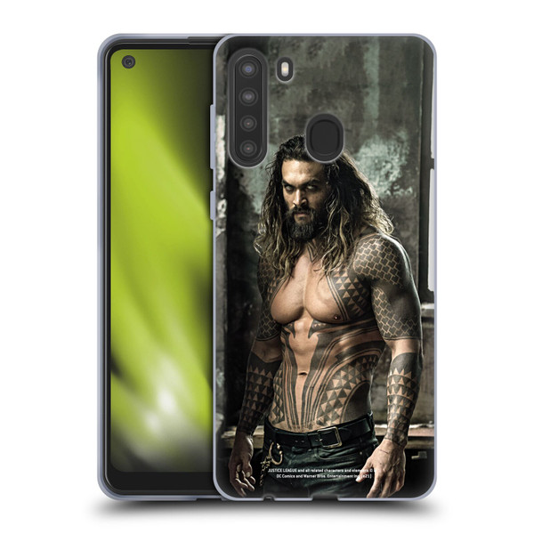 Zack Snyder's Justice League Snyder Cut Photography Aquaman Soft Gel Case for Samsung Galaxy A21 (2020)