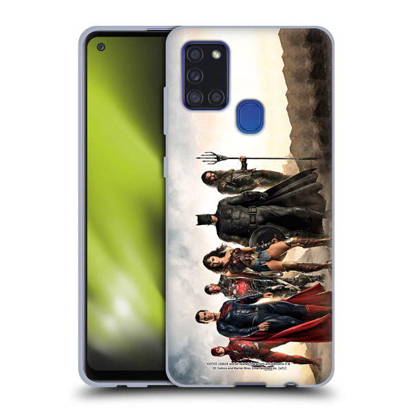 Zack Snyder's Justice League Snyder Cut Photography Group Soft Gel Case for Samsung Galaxy A21s (2020)