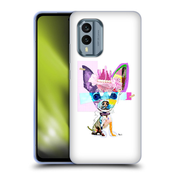Michel Keck Animal Collage Chihuahua Soft Gel Case for Nokia X30