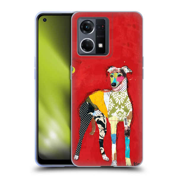 Michel Keck Dogs 2 Greyhound Soft Gel Case for OPPO Reno8 4G