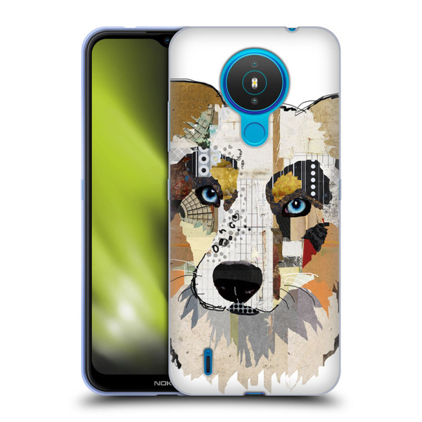 Michel Keck Dogs 3 Australian Shepherd Soft Gel Case for Nokia 1.4