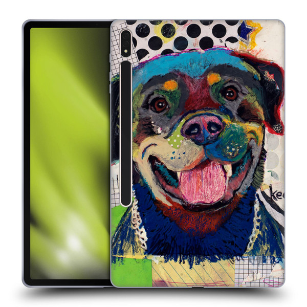 Michel Keck Dogs Rottweiler Soft Gel Case for Samsung Galaxy Tab S8 Plus