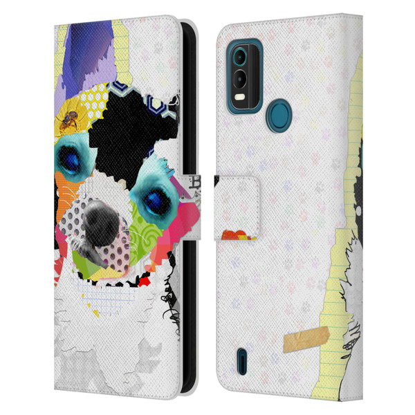 Michel Keck Dogs 2 Chihuahua Leather Book Wallet Case Cover For Nokia G11 Plus