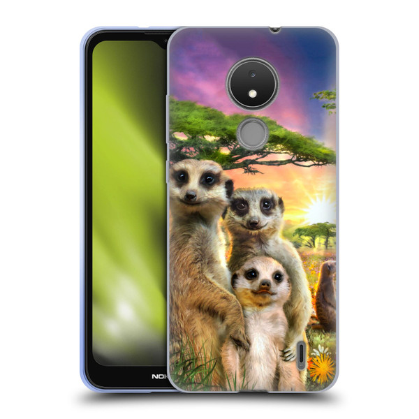 Aimee Stewart Animals Meerkats Soft Gel Case for Nokia C21