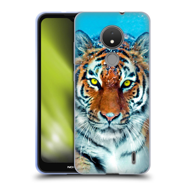 Aimee Stewart Animals Yellow Tiger Soft Gel Case for Nokia C21