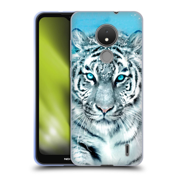 Aimee Stewart Animals White Tiger Soft Gel Case for Nokia C21