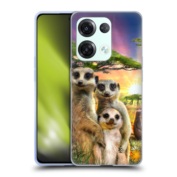 Aimee Stewart Animals Meerkats Soft Gel Case for OPPO Reno8 Pro