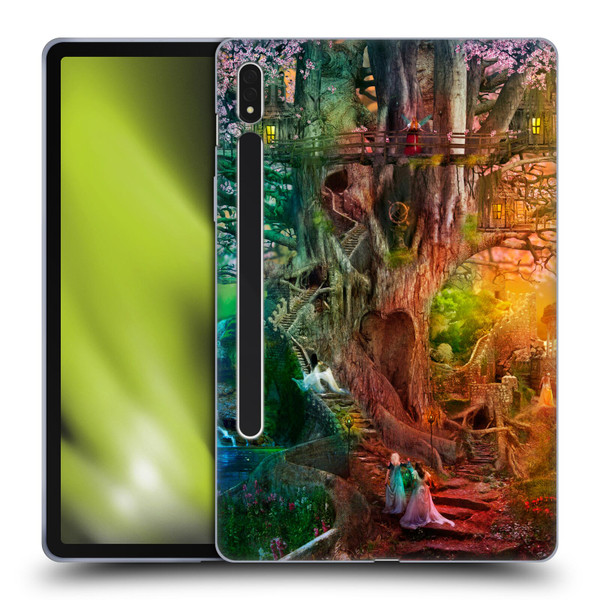 Aimee Stewart Fantasy Dream Tree Soft Gel Case for Samsung Galaxy Tab S8