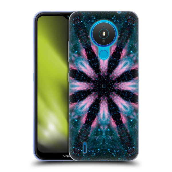 Aimee Stewart Mandala Floral Galaxy Soft Gel Case for Nokia 1.4