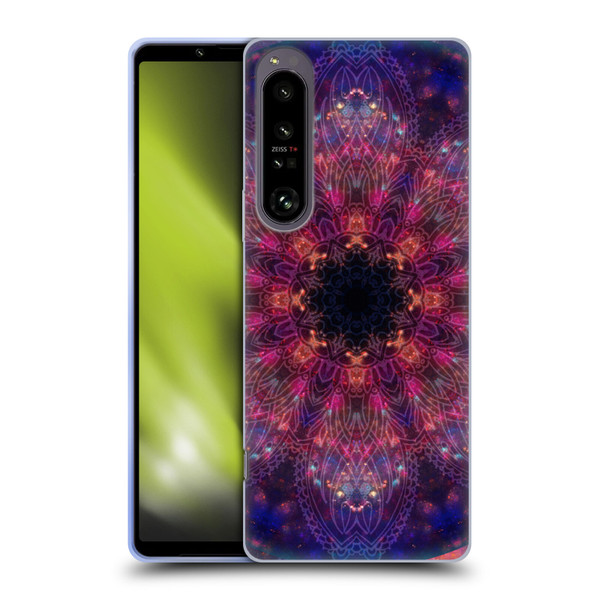 Aimee Stewart Mandala Doodle Flower Soft Gel Case for Sony Xperia 1 IV