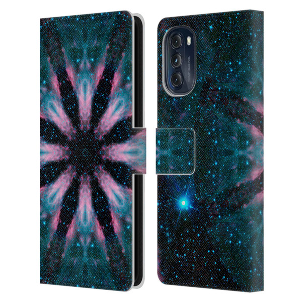 Aimee Stewart Mandala Galactic Leather Book Wallet Case Cover For Motorola Moto G (2022)