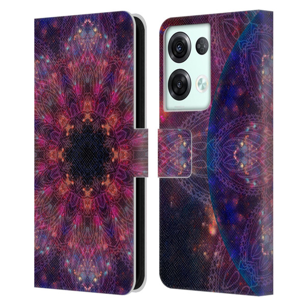 Aimee Stewart Mandala Galactic 2 Leather Book Wallet Case Cover For OPPO Reno8 Pro