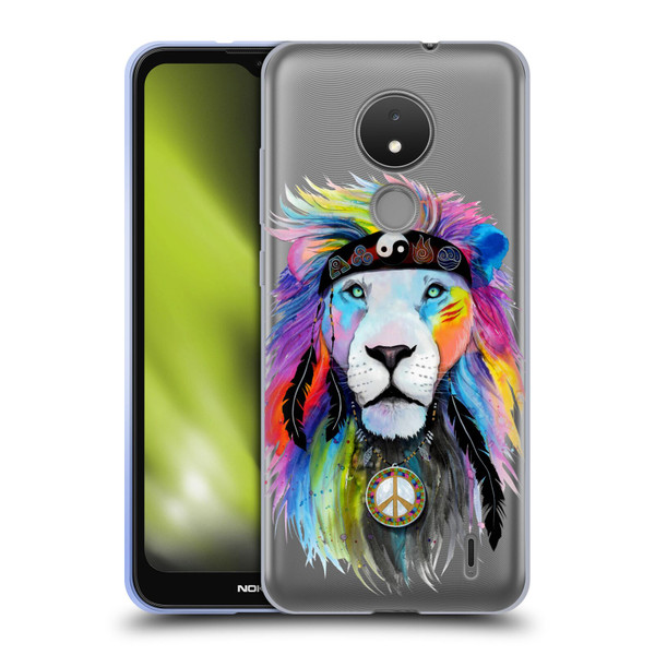 Pixie Cold Cats Hippy Lion Soft Gel Case for Nokia C21