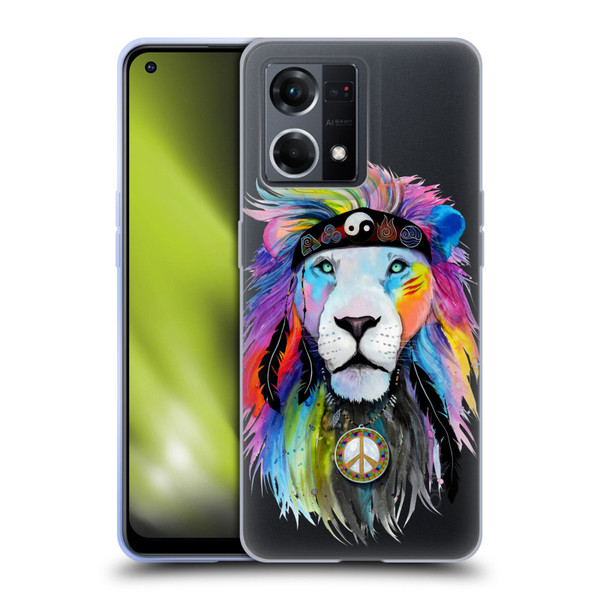 Pixie Cold Cats Hippy Lion Soft Gel Case for OPPO Reno8 4G