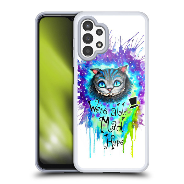 Pixie Cold Cats We Are All Mad Here Soft Gel Case for Samsung Galaxy A13 (2022)