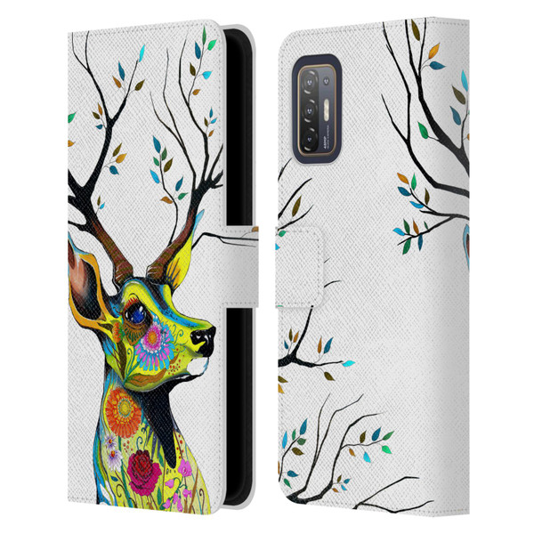 Pixie Cold Animals King Of The Forest Leather Book Wallet Case Cover For HTC Desire 21 Pro 5G