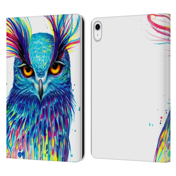 Pixie Cold Animals Into The Blue Leather Book Wallet Case Cover For Apple iPad 10.9 2022/2025