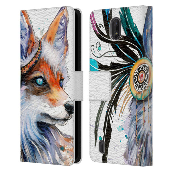 Pixie Cold Animals Fox Leather Book Wallet Case Cover For Nokia C01 Plus/C1 2nd Edition