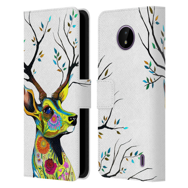 Pixie Cold Animals King Of The Forest Leather Book Wallet Case Cover For Nokia C10 / C20