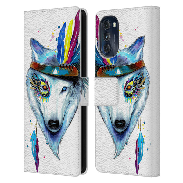 Pixie Cold Animals Warrior Leather Book Wallet Case Cover For Motorola Moto G (2022)