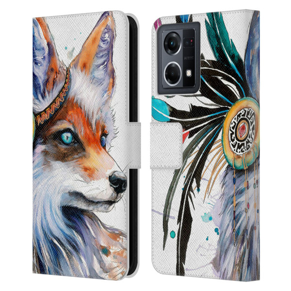 Pixie Cold Animals Fox Leather Book Wallet Case Cover For OPPO Reno8 4G