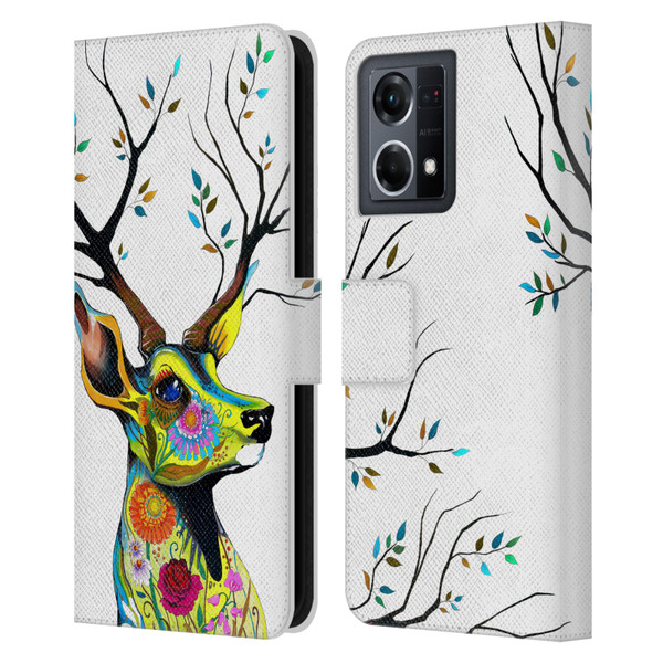 Pixie Cold Animals King Of The Forest Leather Book Wallet Case Cover For OPPO Reno8 4G