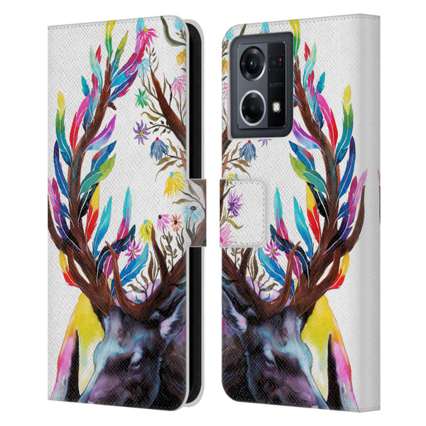 Pixie Cold Animals Memories Leather Book Wallet Case Cover For OPPO Reno8 4G